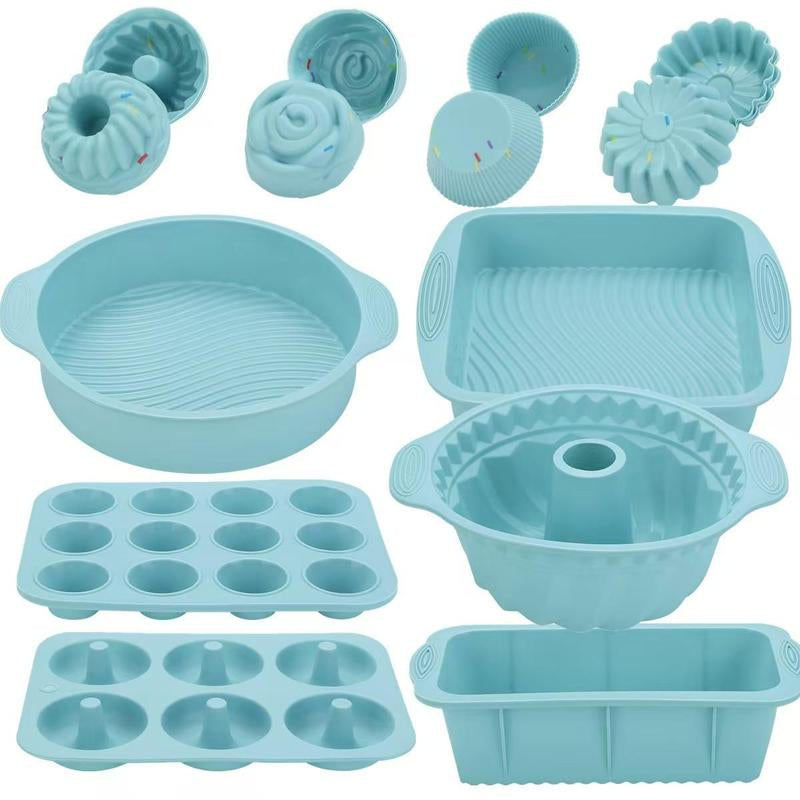 Silicone Cake Mold Set, 30Pcs/Set Muffin Cupcake Mold, Baking Mold, Kitchen Baking Supplies, Household Kitchen Products