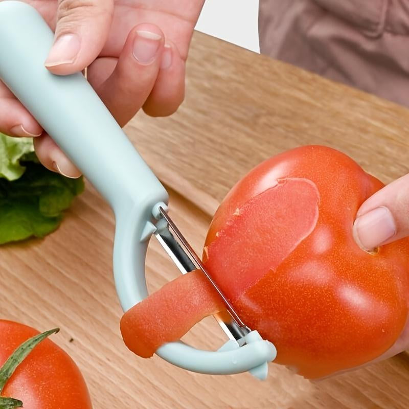 1Pc Effortlessly Peel, Scrape, and Plan Fruits and Vegetables with This Stainless Steel Peeler and Knife - Kitchen Accessories - Durable Stainless Steel - for Home Cooks & Chefs - Great for Housewarming