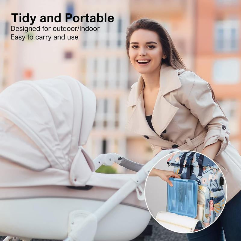 6 - in - 1 Bottle Brush Set: Baby Travel Essential.Includes Drying Rack, Storage Box.Compact, Portable.Food - Grade Silicone, BPA - Free.Ideal for Parent - Child Travel.Perfect Gift for New Moms.Keeps Baby Items Clean & Safe.