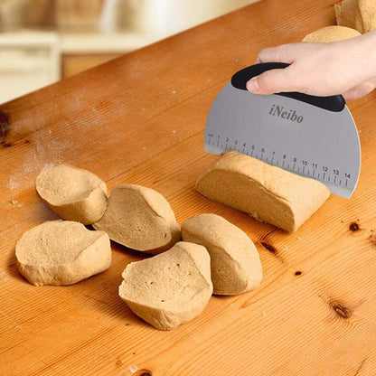 Professional Baking Tools Biscuit Cutter Set Dough Blender/Cutter round Cookies Cutter with Handle + Pastry Scraper+Egg Separator Heavy Duty Baking Dough Tools Pastry Utensils (Baking Tools)